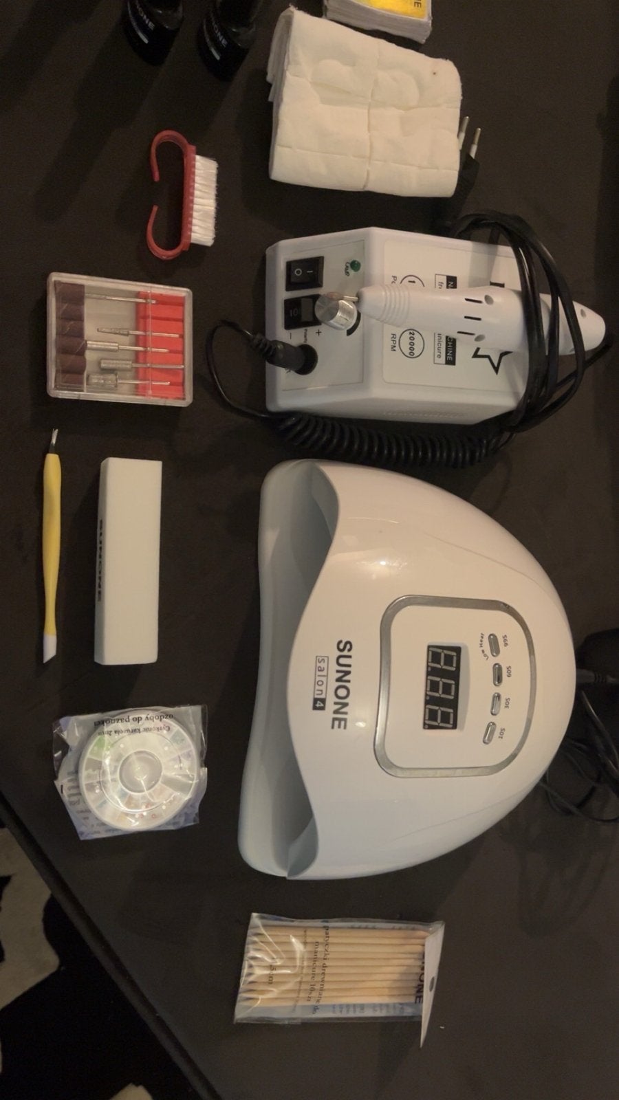 Complete nagelset met UV-lamp en freesmachine, Ophalen of Verzenden, Gebruikt, Overige typen