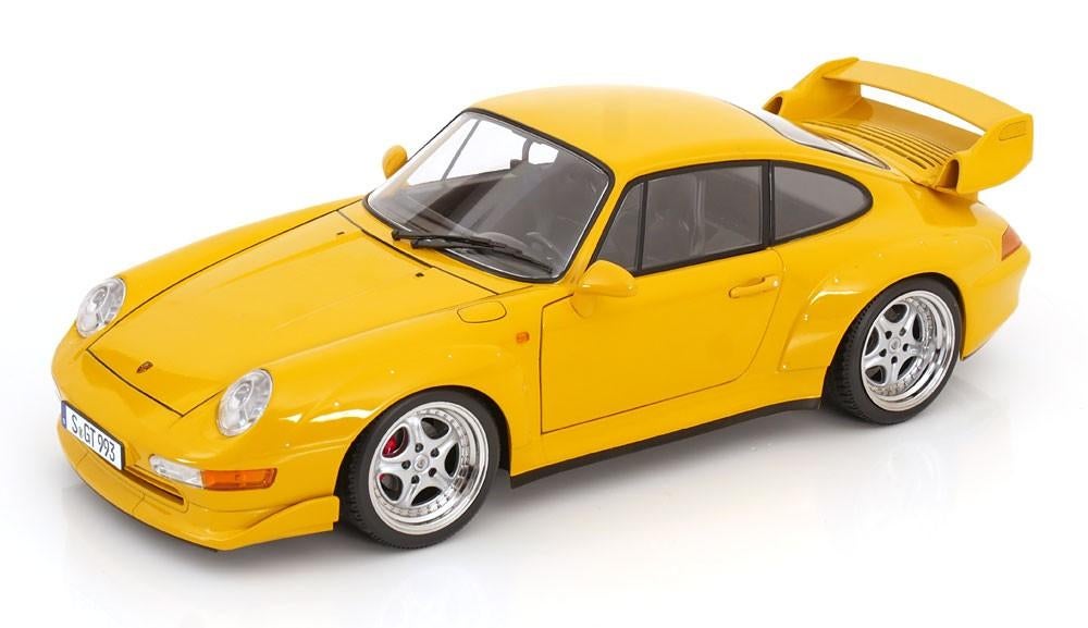 1:12 Porsche 911 (993) GT2 1996 Geel - Speedline velgen !!, Auto, Kkscale, ., Nieuw