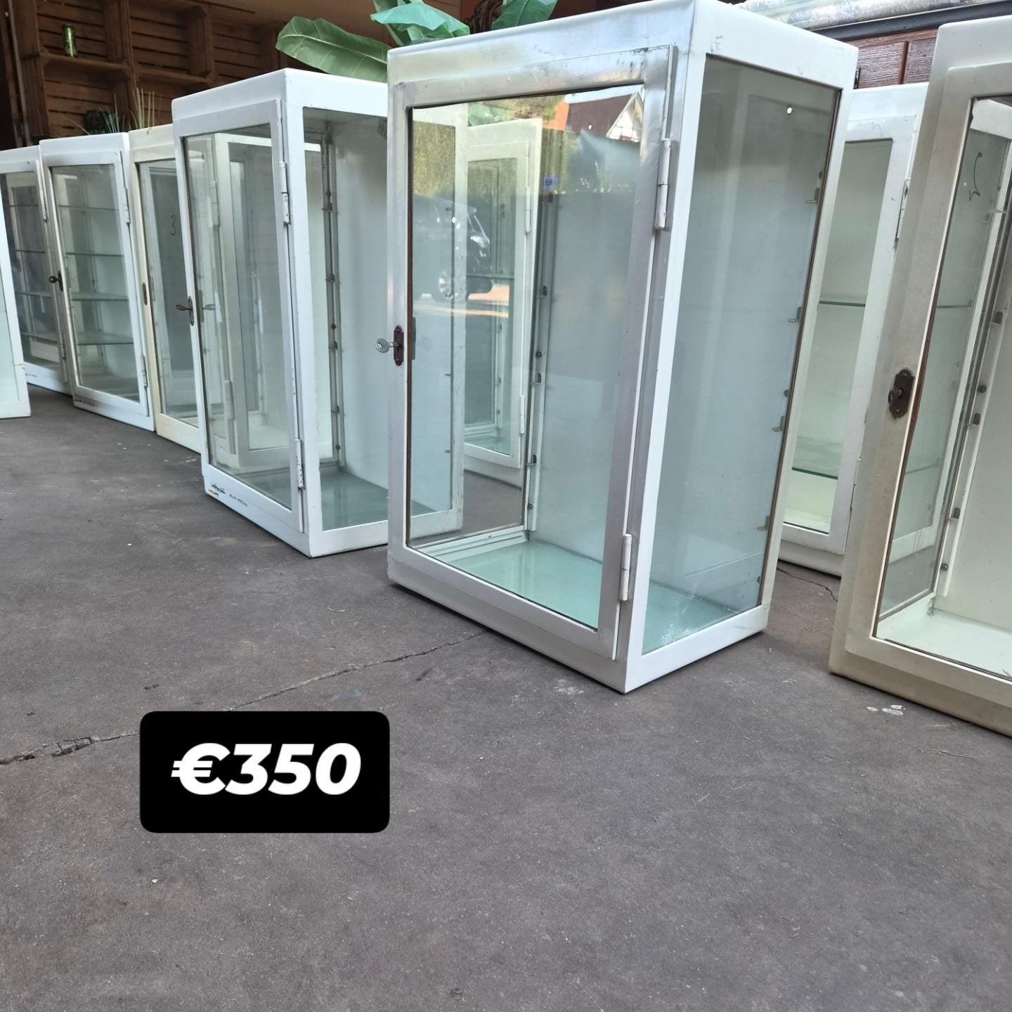 Vintage metalen vitrinekast | apothekerskast | - hangmodel, Ophalen