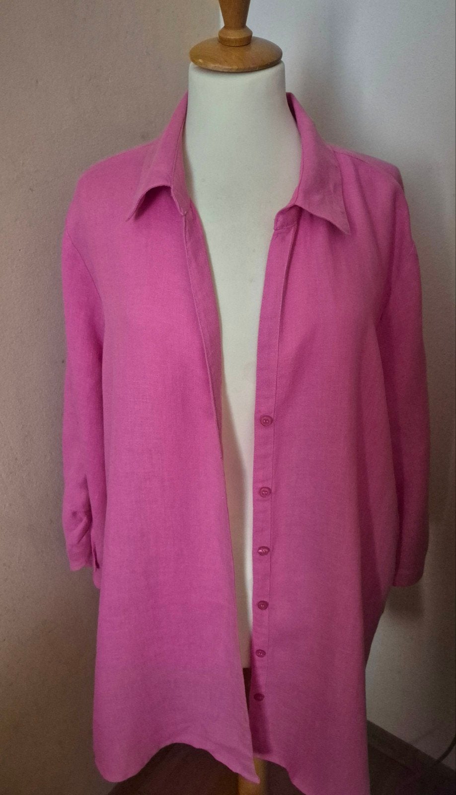z.g.a.n.linnen blouse van TESINI, Verzenden, Zo goed als nieuw, Maat 46/48 (XL) of groter