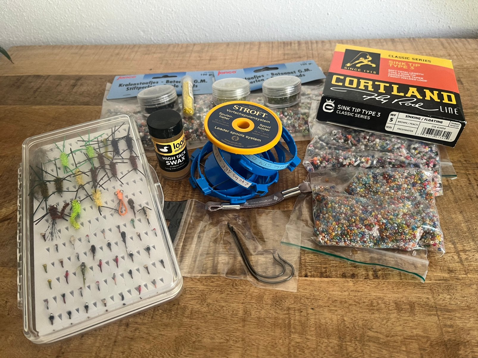Diverse vliegvis artikellen Cortland fly line (sage orvis), Ophalen of Verzenden, Zo goed als nieuw, Overige typen