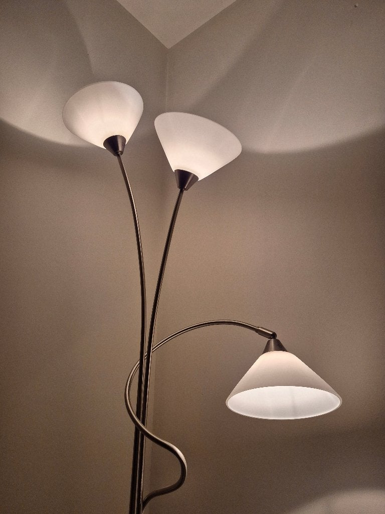 Staande lamp, Ophalen, Klassiek, Zo goed als nieuw, Glas