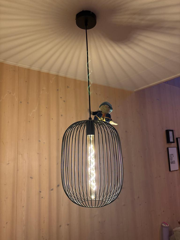 Nieuwe GAMMA hanglamp Nikki zwart Ø28 cm, Ophalen of Verzenden, Zo goed als nieuw, Metaal, 50 tot 75 cm