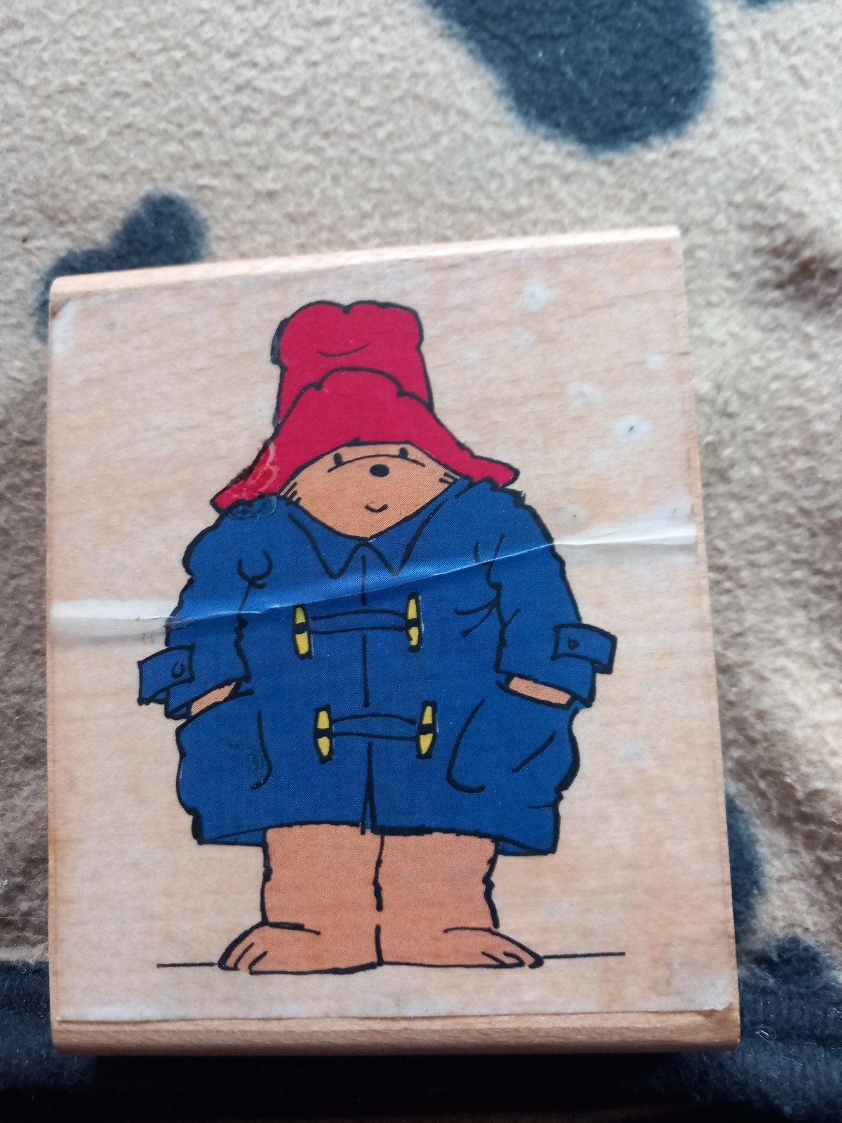 Beertje Paddington Houten Stempel - Vintage Stempel, Ophalen of Verzenden, Nieuw, Houten stempel