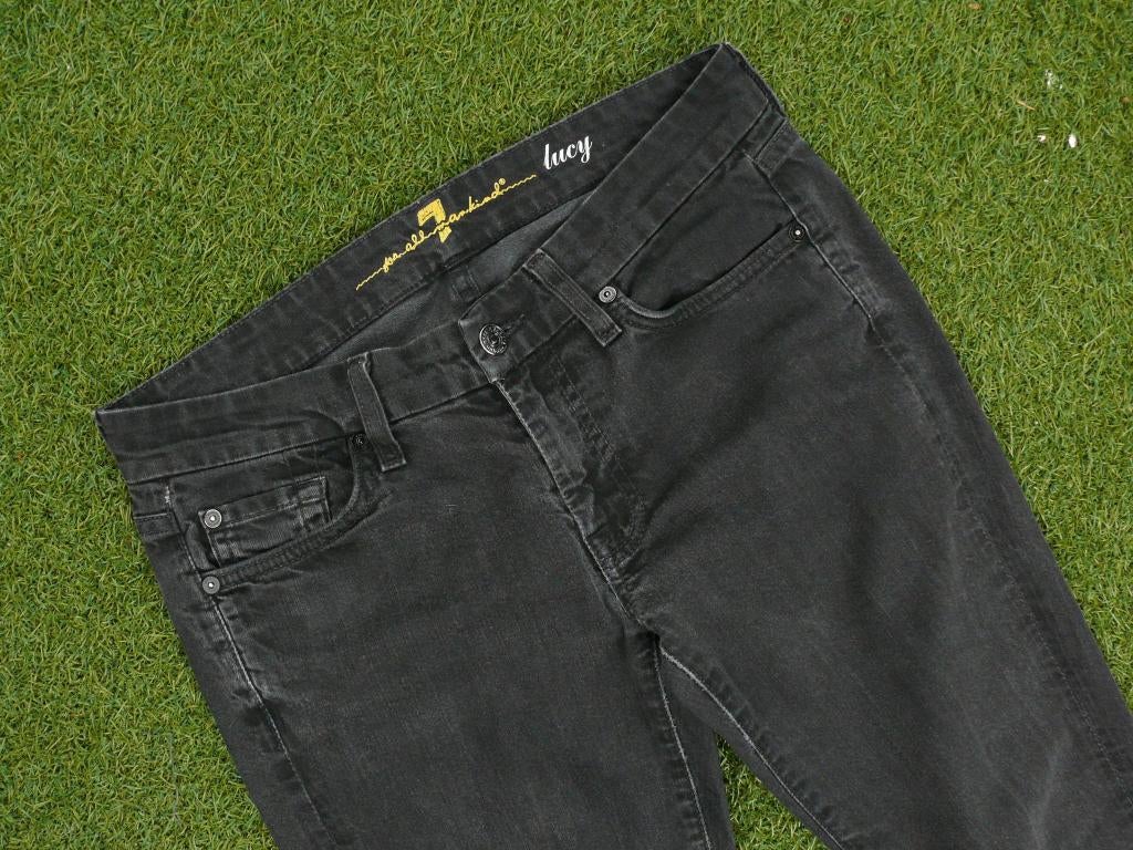 7FORALLMANKIND spijkerbroek maat 27 / XS heupmodel, Ophalen of Verzenden, Zo goed als nieuw, Zwart, W27 (confectie 34) of kleiner