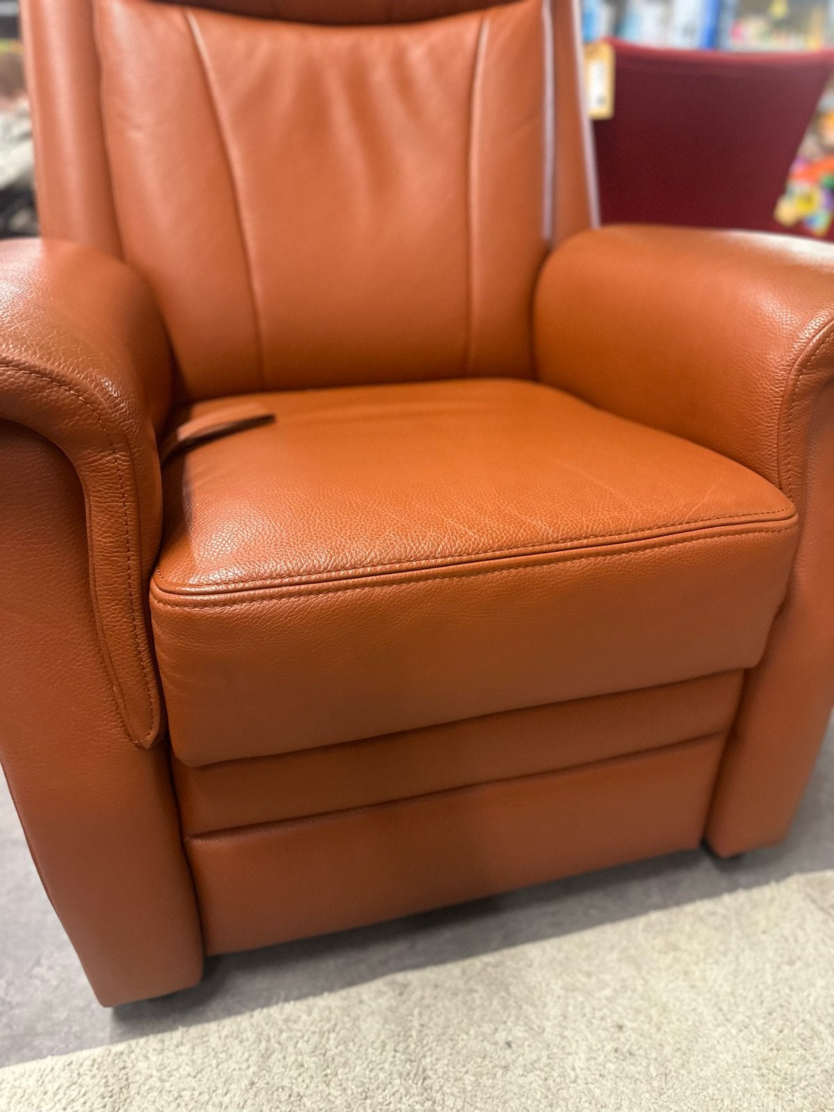 Lederen 2+3 Zitbank en Relaxfauteuil Set, Huis en Inrichting, Banken | Bankstellen, Gebruikt, Verzenden, Rechte bank, 200 tot 250 cm