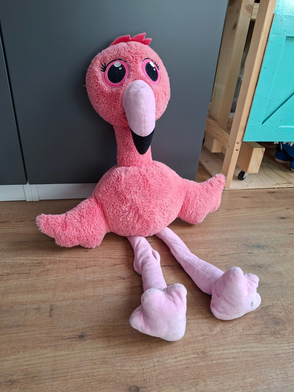 Roze Flamingo Knuffel - Zo goed als nieuw, Kinderen en Baby's, Overige merken, Overige karakters, Overige typen, Ophalen of Verzenden