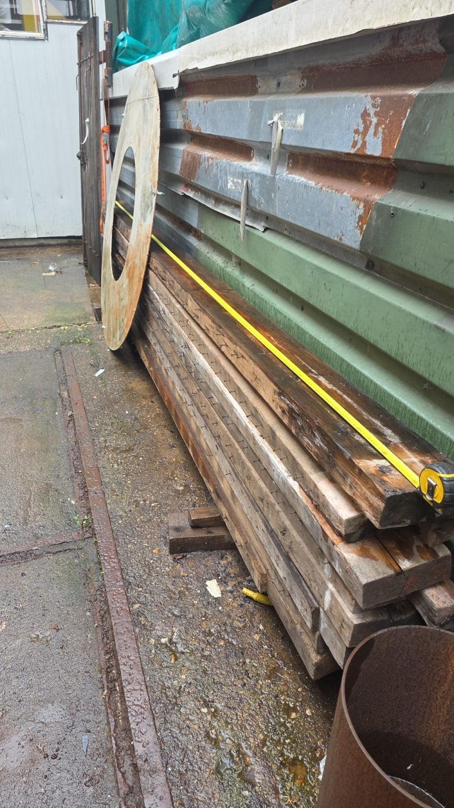 Houten constructie balken 75x200 mm diverse lengtes >4000mm, Ophalen, Gebruikt, 200 tot 250 cm, Plank