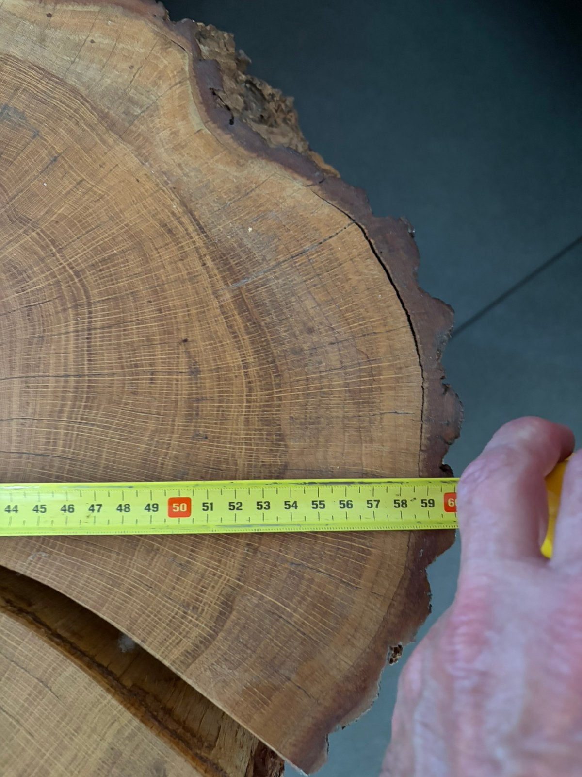 2 boomstam bijzet tafels, Ophalen, Minder dan 45 cm, Minder dan 55 cm, Rond