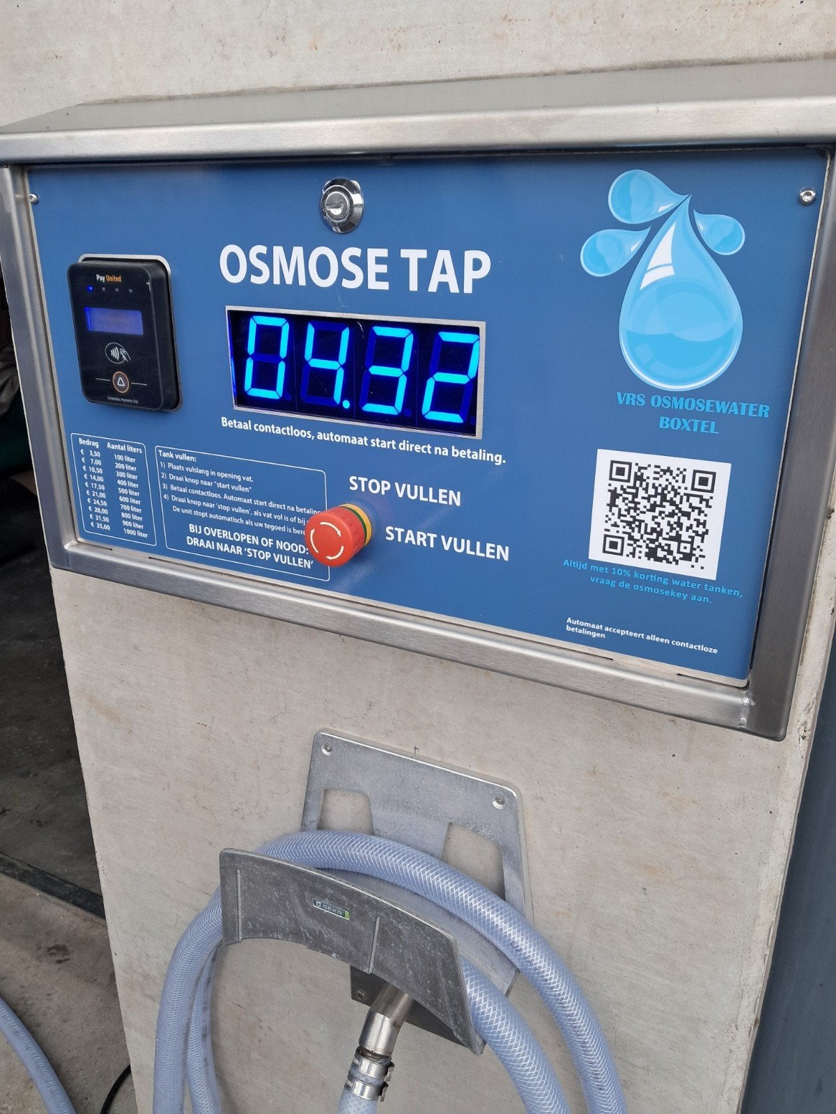 Glazenwassers opgelet! 24 / 7 osmosewater tanken in Boxtel!
