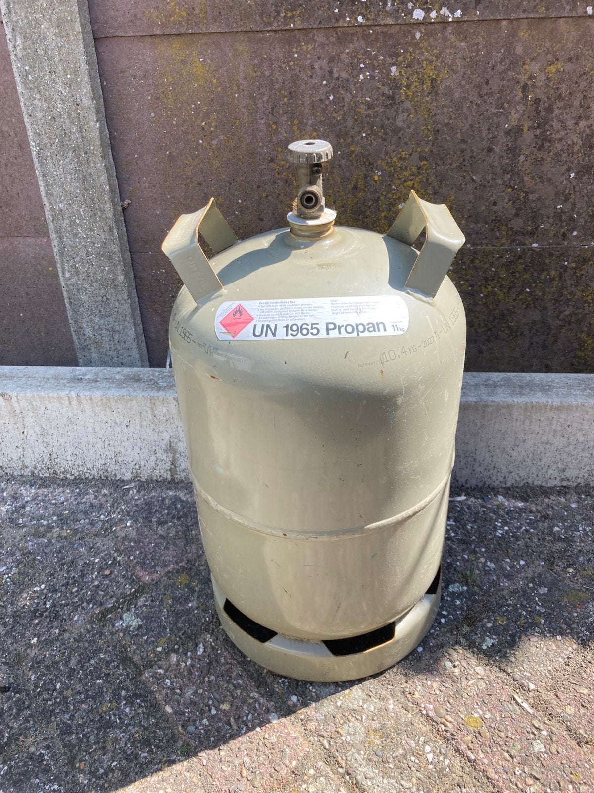 Gasfles, Ophalen, Gebruikt