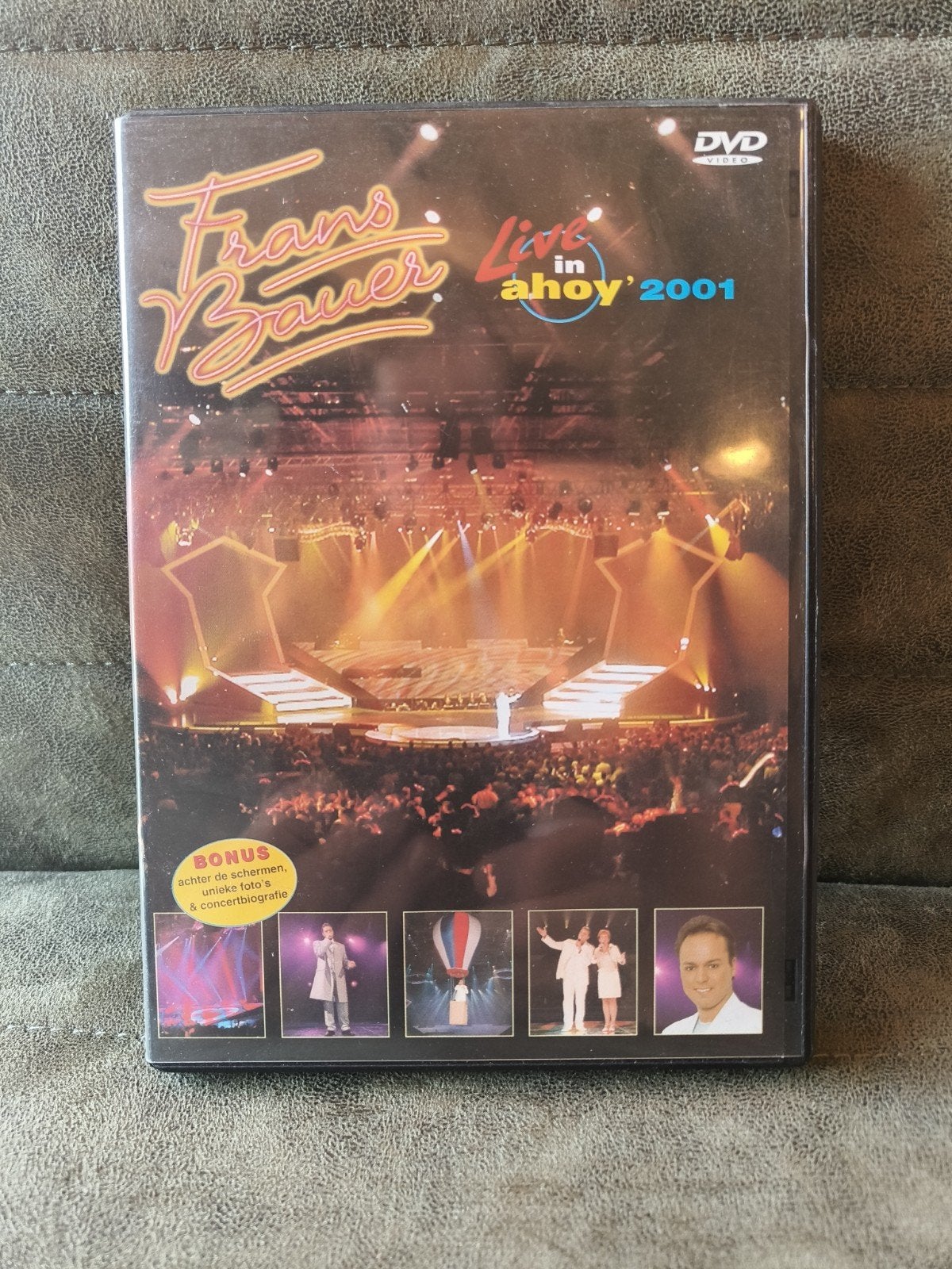 Frans Bauer - Live in Ahoy' 2001 DVD, Gebruikt, Alle leeftijden, Inclusief doosje, Concert