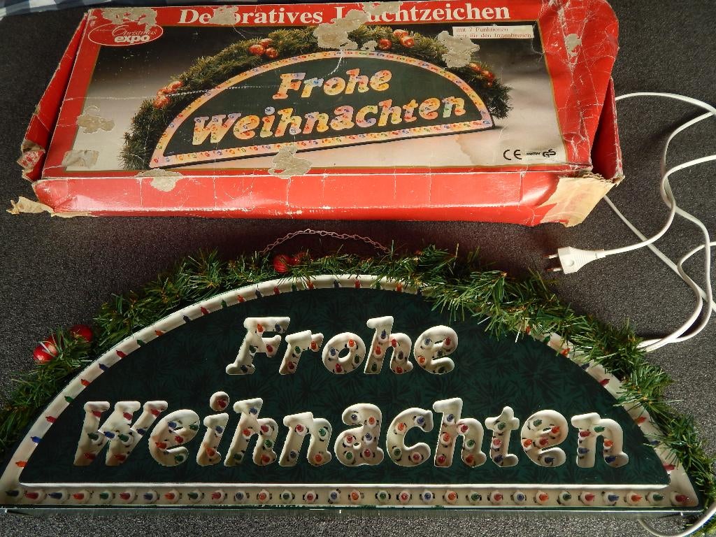Vintage kerst lichtbak , duits, Antiek en Kunst, Curiosa en Brocante, Ophalen