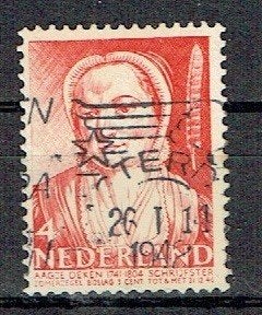 Nederland 1941 nr. 394 Aagje Deken Schrijfster AMSTERDAM, Verzenden, Gestempeld, Overige thema's