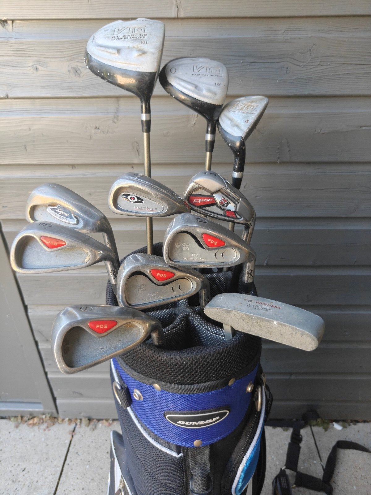 complete golfset heren R.H. in golftas., Ophalen of Verzenden, Zo goed als nieuw, Set, Overige merken