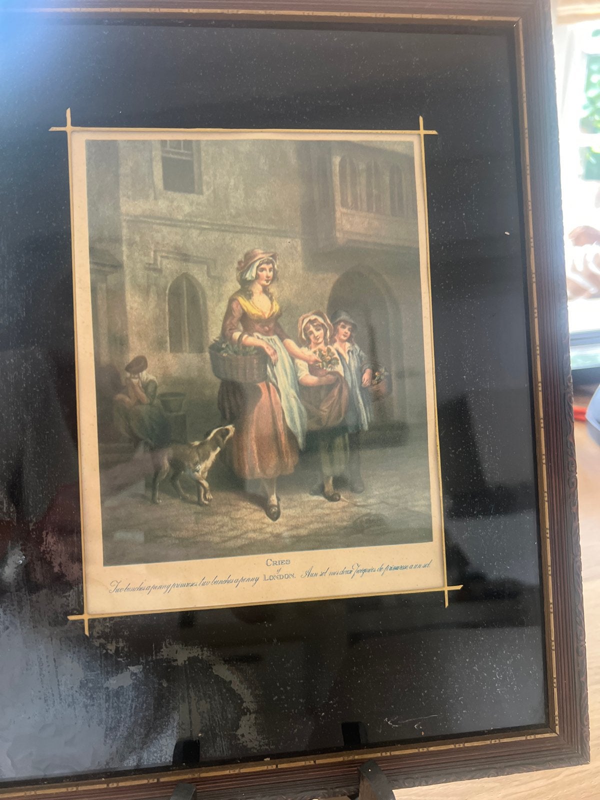 Antieke prent 'Cries of London' - Dagelijks leven in Londen, Dagelijks leven, 1800 - 1899, Met tekst, Overige technieken