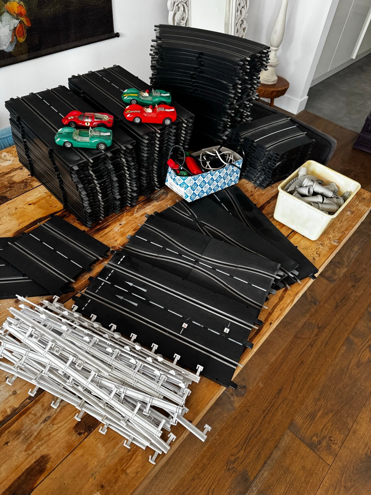 Grote fleischmann racebaan set met auto's en accessoires, Kinderen en Baby's, Speelgoed | Racebanen, Ophalen, Fleischmann, Elektrisch
