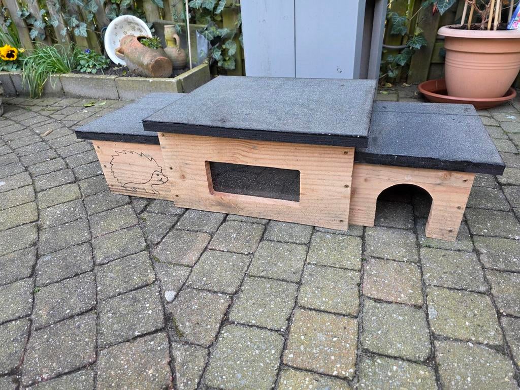 Nieuw egel voederhuisje, Dieren en Toebehoren, Overige Dieren-accessoires, Ophalen, AJM Steigerhout, Info@ajmsteigerhout.nl, Hoogeveen