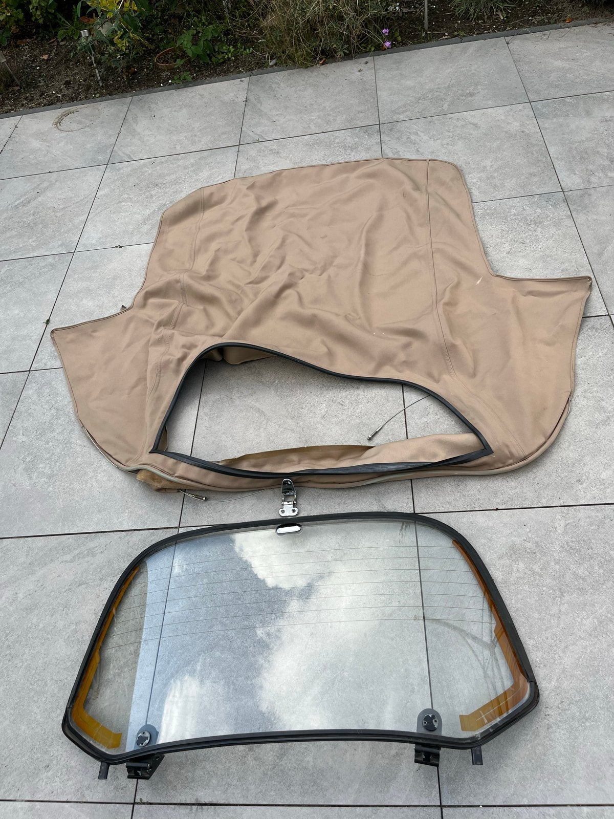 VW Karmann Ghia T14 Cabriolet Kap Beige 1969-1974, Ophalen of Verzenden, Gebruikt, Volkswagen