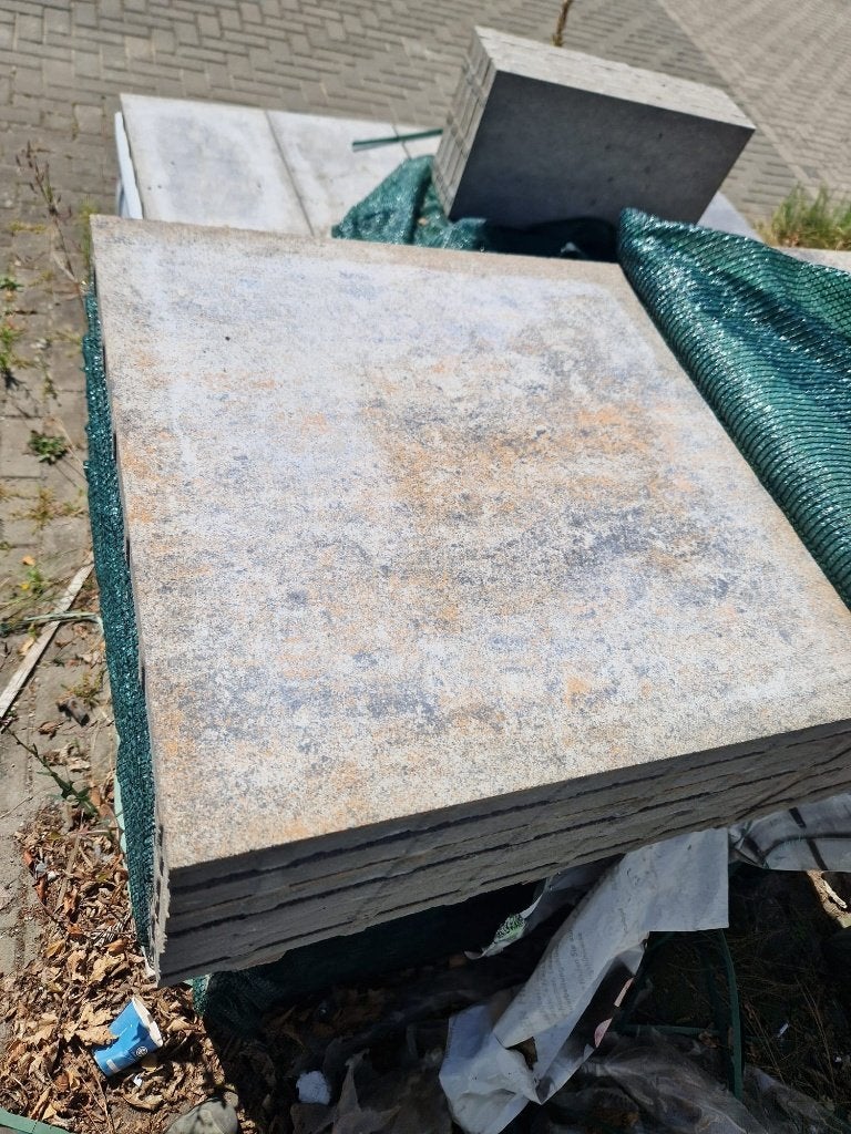 Restpartij betontegel 60x60x4 Sierra Madre 32 stuks, Tuin en Terras, Ophalen, Zo goed als nieuw, 10 m² of meer, Beton