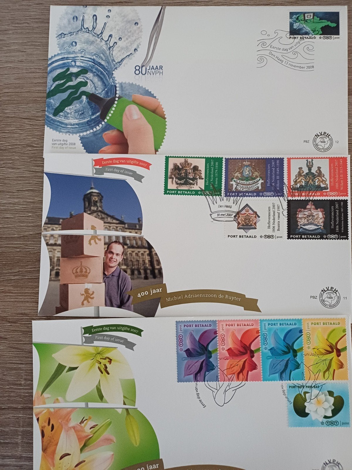 NEDERLAND FDC 16 port betaald, Postzegels en Munten, Postzegels | Eerstedagenveloppen, Ophalen of Verzenden, Nederland