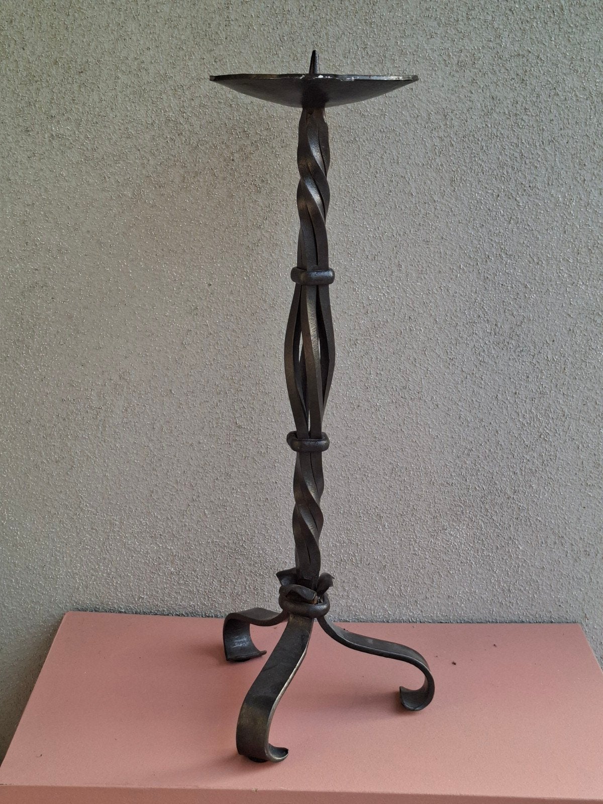 Prachtige brutalist vloerkandelaar (59 cm), Ophalen of Verzenden, Overige materialen