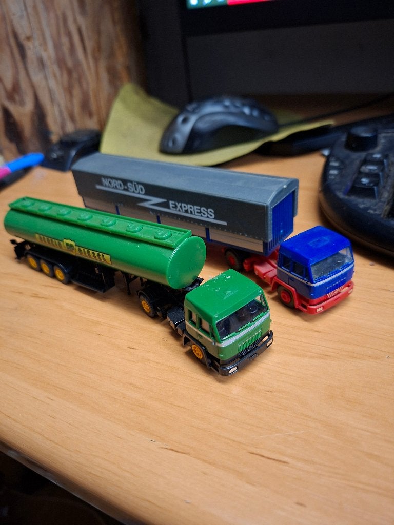 Setje Büssing BS16 Roskopf/wiking, Hobby en Vrije tijd, Modelauto's | 1:87, Ophalen of Verzenden, Bus of Vrachtwagen, Wiking