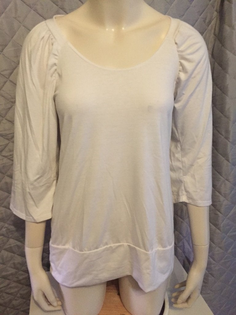 Ambika witte college style top maat xl(2b28), Kleding | Dames, Tops, Tweedehands verkoop, Tweedehands verkoop, Wit, Maat 46/48 (XL) of groter
