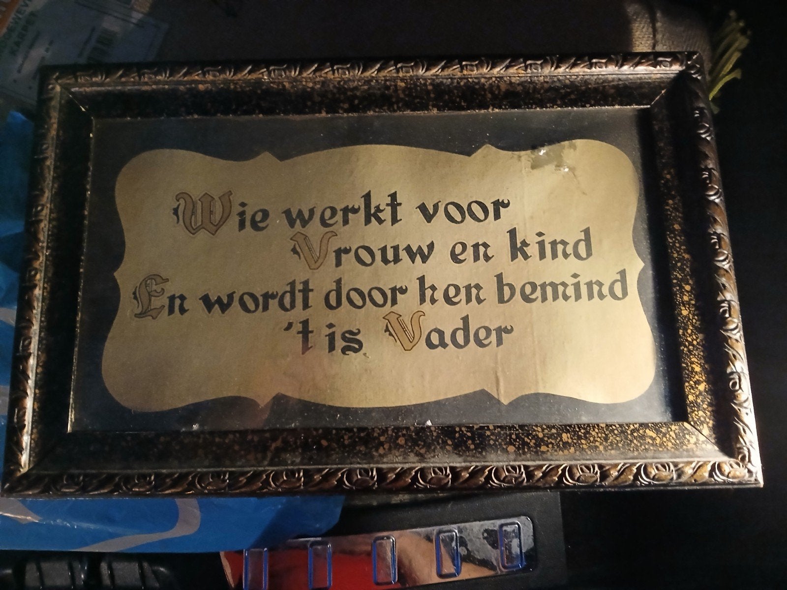 Oude Spreuken on Antieke Lijst, Ophalen of Verzenden