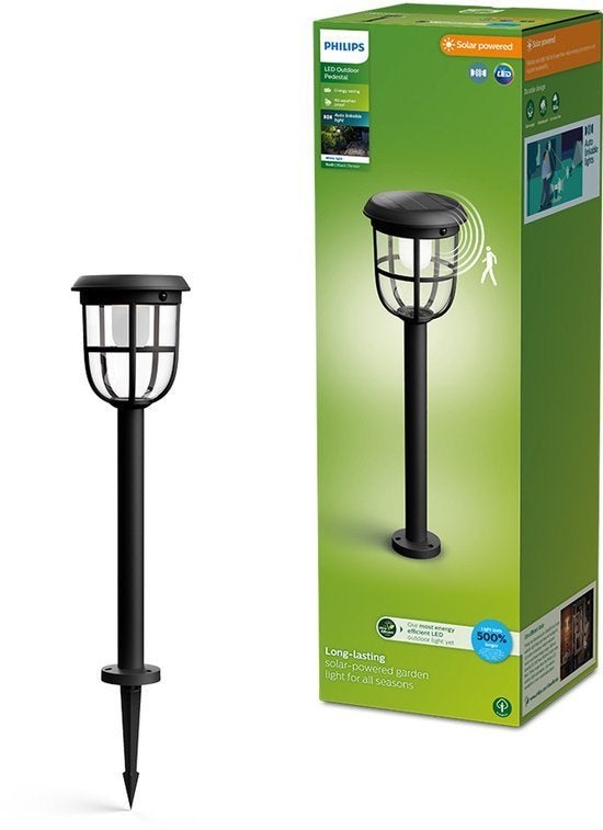 Philips Radii Solar Sokkellamp met Spies Ultra Efficient, Zonne-energie, Minder dan 50 watt, Nieuw, Ophalen of Verzenden