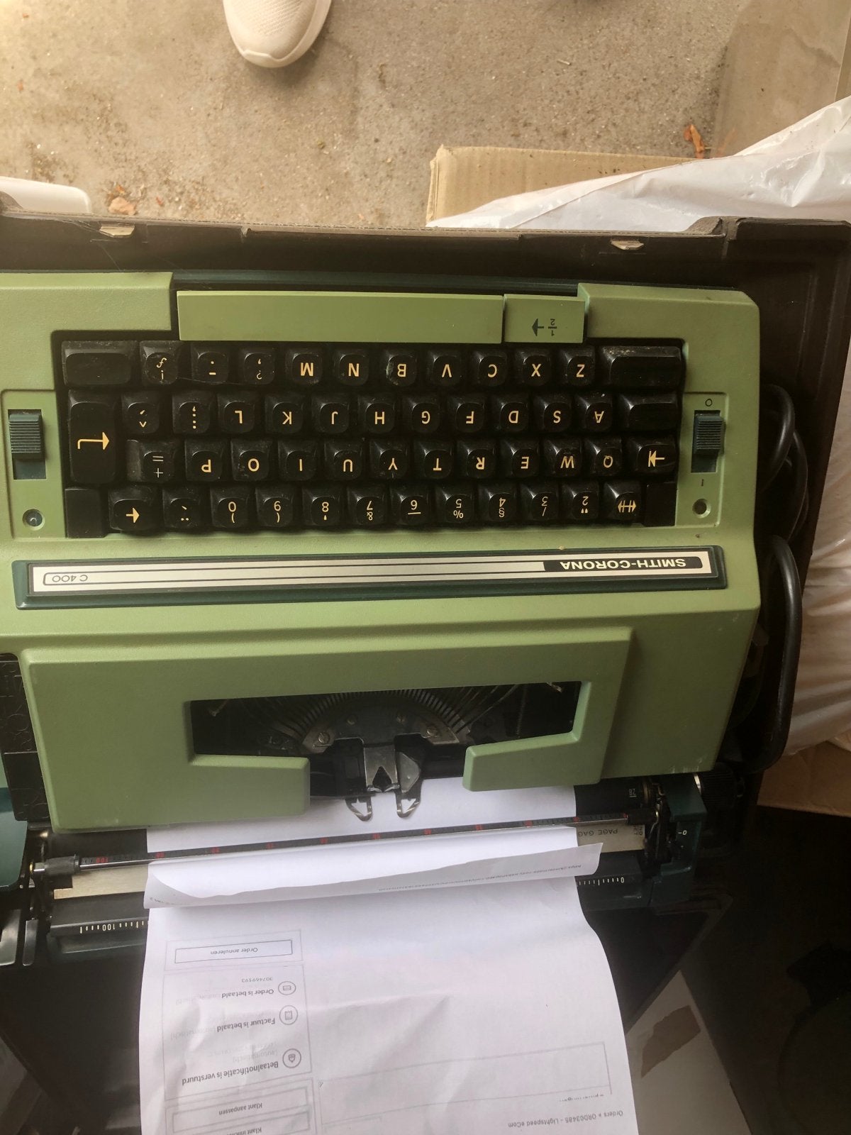 Electrische schrijfmachine, Diversen, Typemachines, Ophalen