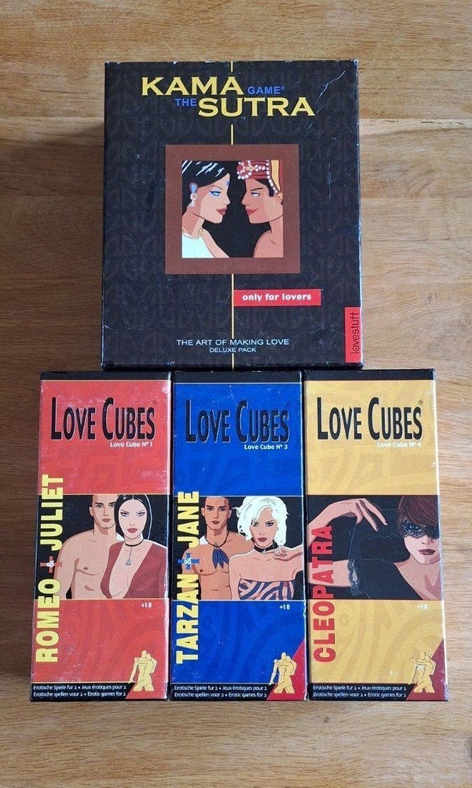 3 Love Cubes & Kama Sutra Game - Erotische Spellen (18+), Hobby en Vrije tijd, Een of twee spelers, Ophalen of Verzenden, Zo goed als nieuw
