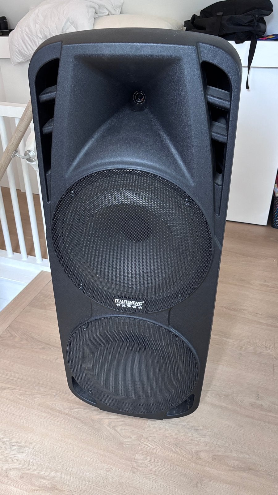 Party box met 2 microfoons, Audio, Tv en Foto, Karaoke-apparatuur, Ophalen, Gebruikt