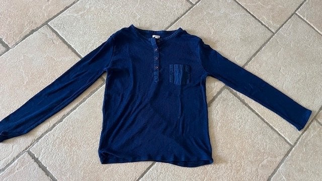 Longsleeve shirt maat 146/152 donkerblauwe, Ophalen of Verzenden, Gebruikt, Jongen, Shirt of Longsleeve