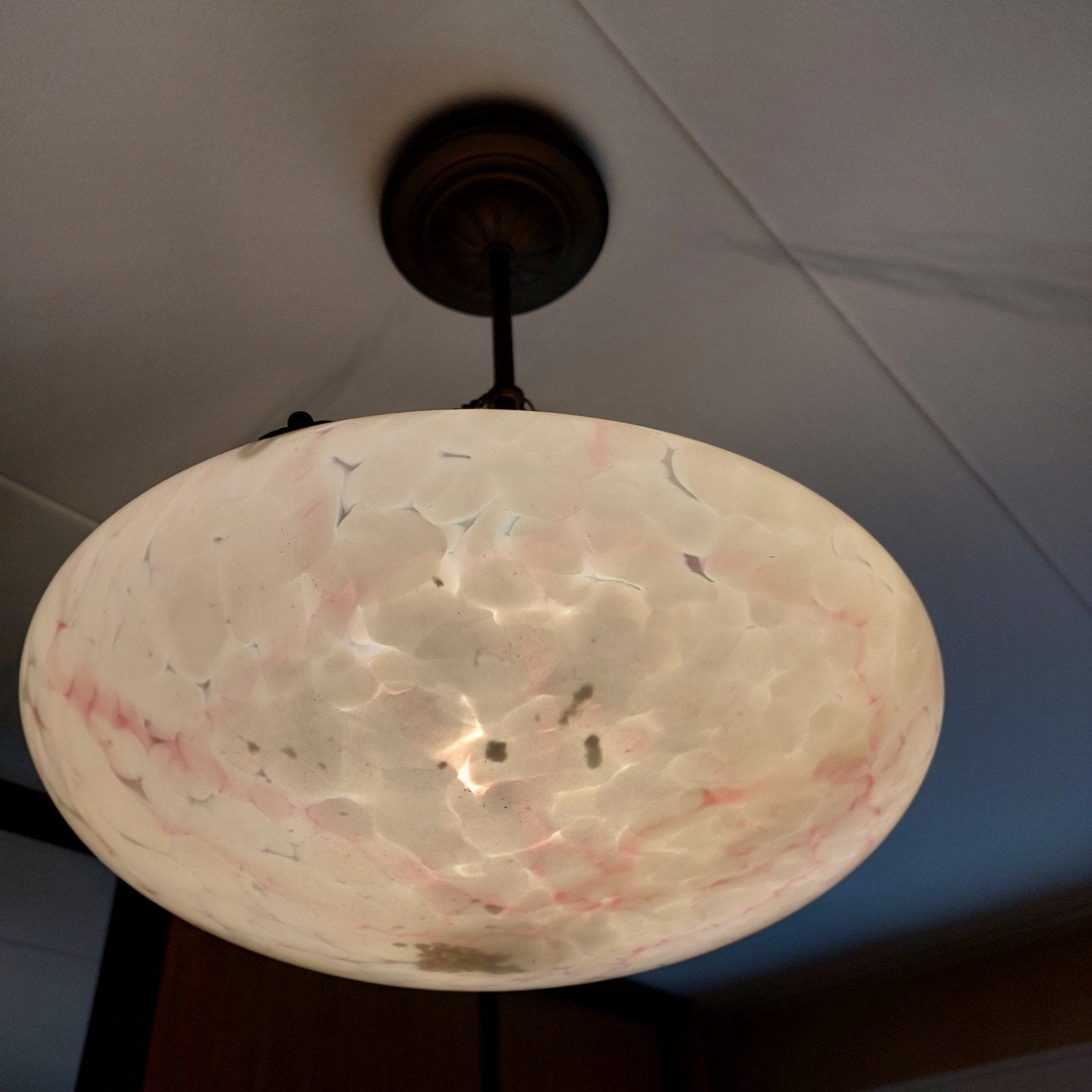 antieke Art Deco plafondlamp, Antiek en Kunst, Antiek | Lampen, Ophalen