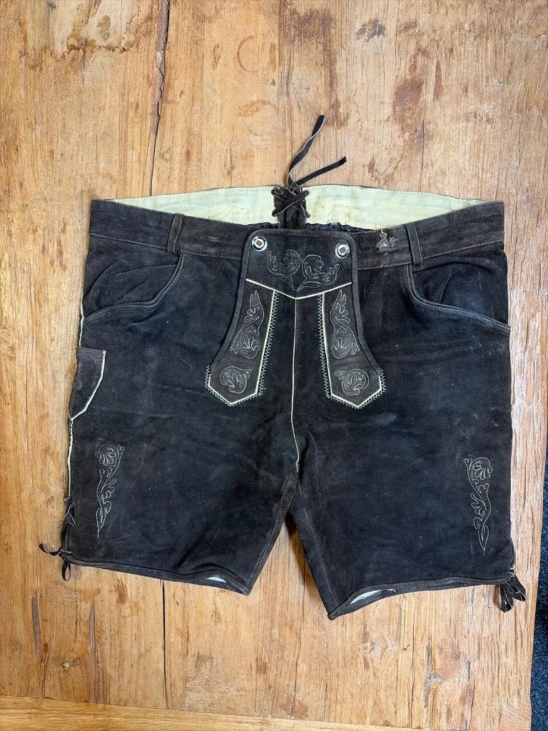Originele Lederhosen XXXL maat 60, Bruin, Djt@dejuistetoon.eu, Overige maten, Ophalen of Verzenden