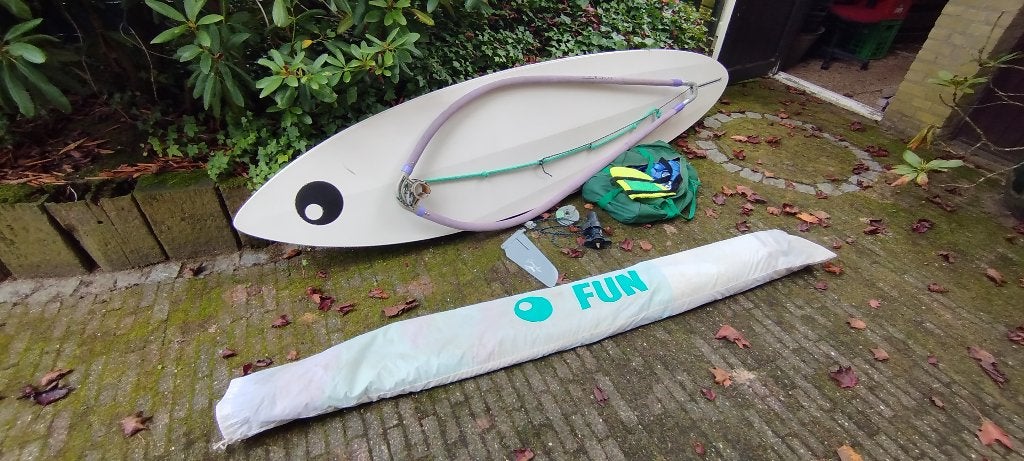 Windsurf set Bic Astro Rock, Watersport en Boten, Ophalen, 250 tot 300 cm, Gebruikt, 5 tot 6.5 m²
