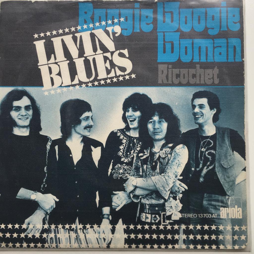 DB20 Livin' Blues  Boogie woogy woman/Ricochet HOL74 €4, Gebruikt, 7 inch, Single, Ophalen of Verzenden