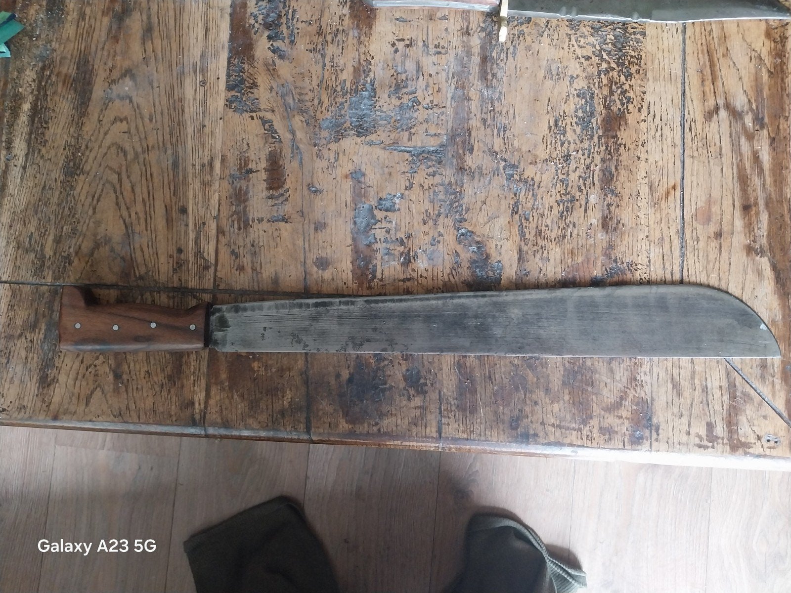 Verzameling handwapens: Machete, Bowie mes, Hakbijl, Ophalen of Verzenden, Gebruikt