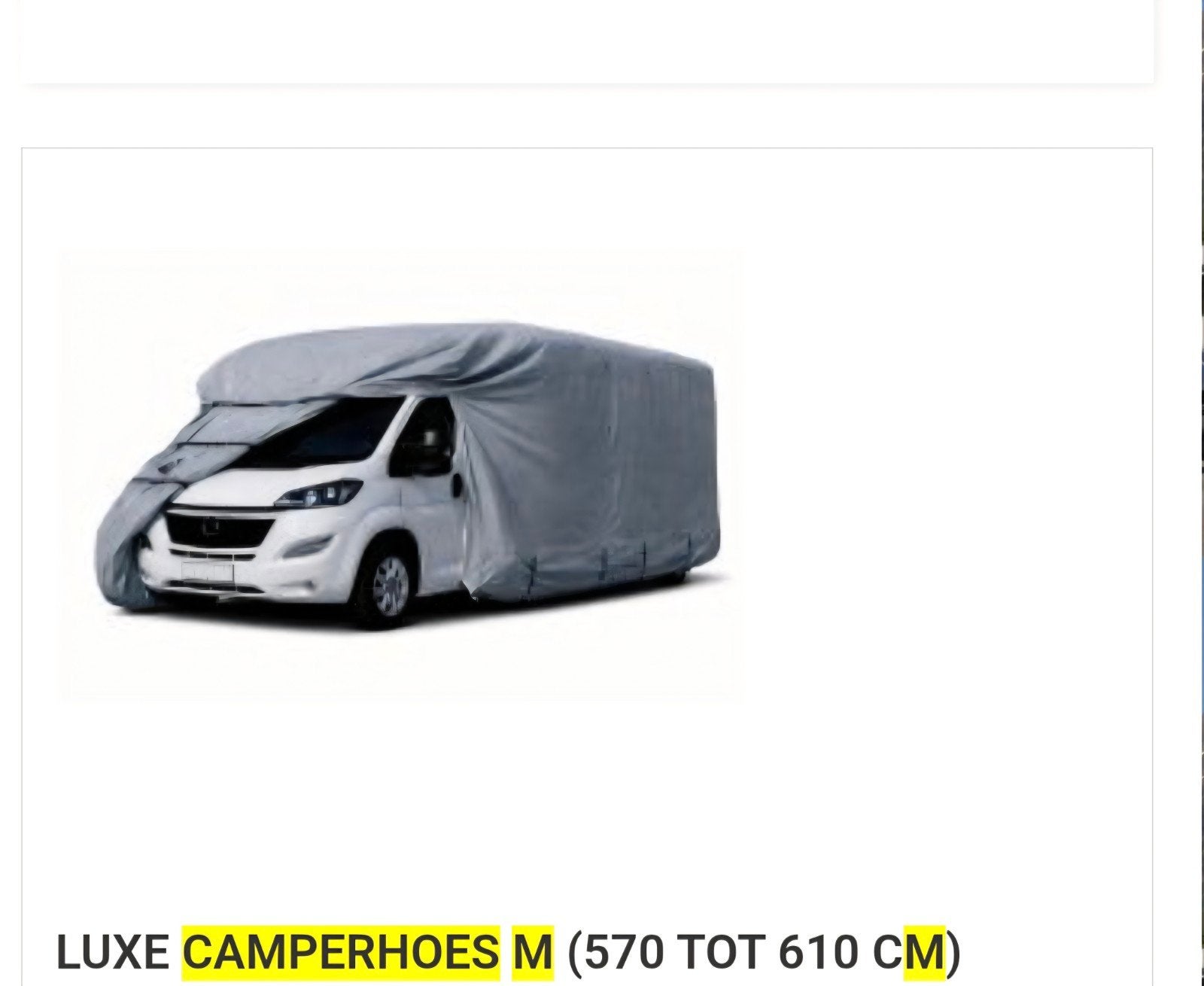 luxe camperhoes nieuw in doos., Caravans en Kamperen, Ophalen, Nieuw