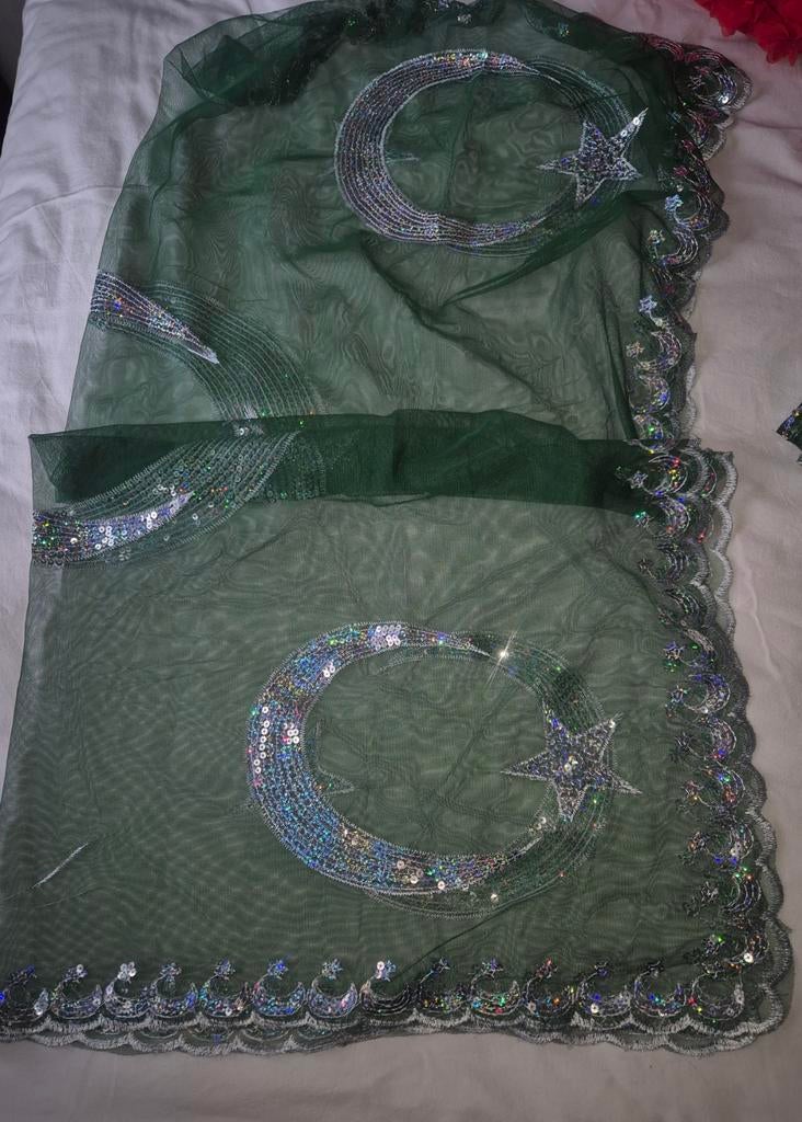 Ay Yildiz Bruidegomssluier - Turkse Vlag Design, Kleding | Dames, Overige Dameskleding, Ophalen of Verzenden