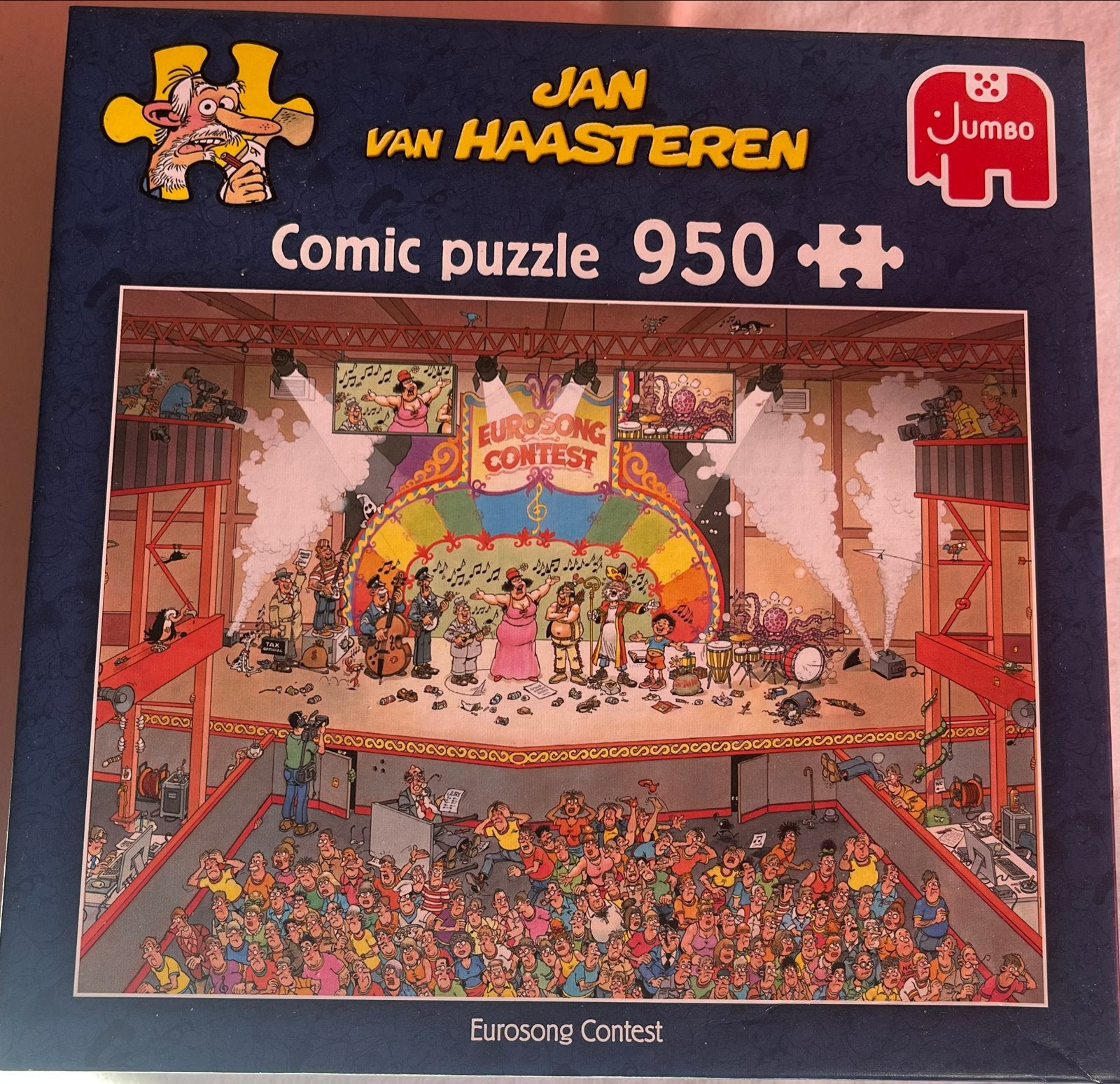 Jan van Haasteren Eurosong Contest Puzzel 950 stukjes, Ophalen, 500 t/m 1500 stukjes, Zo goed als nieuw, Legpuzzel