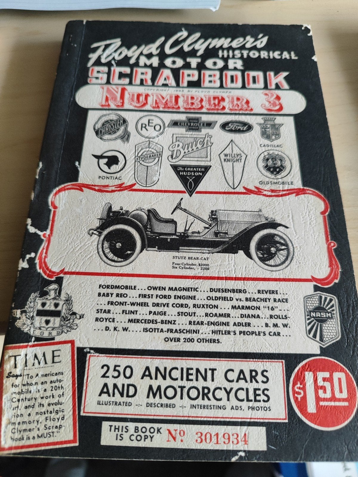 Floyd Clymer's Historical Motor Scrapbook Nummer 3, Ophalen of Verzenden, Gelezen, Algemeen, Floyd Clymer