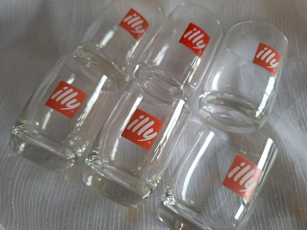 ILLY glaasjes 6 stuks, Verzamelen, Ophalen of Verzenden, Zo goed als nieuw, Overige typen
