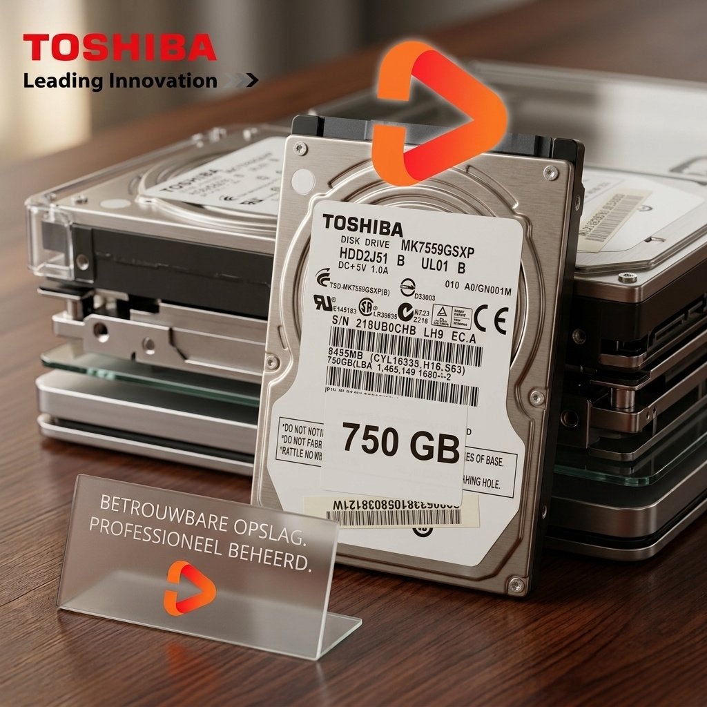 Toshiba 750GB Harde schijf S-ATA, Intern, Toshiba, Info@toshiba.com, Refurbished