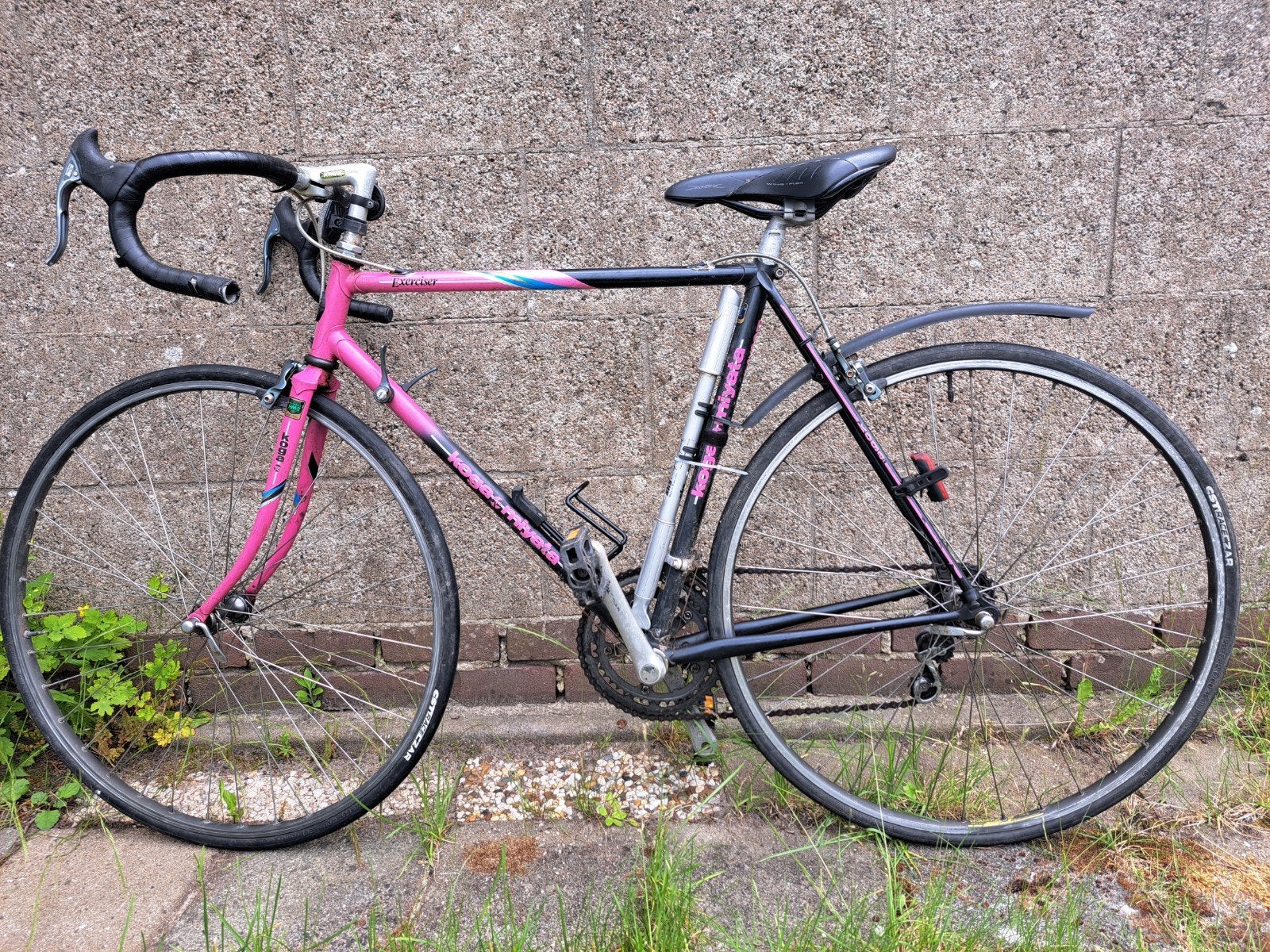 Koga Miyata racefiets, Maat S zwart/roze, 28 inch, 14 versn., Ophalen, Gebruikt, Staal, Koga Miyata