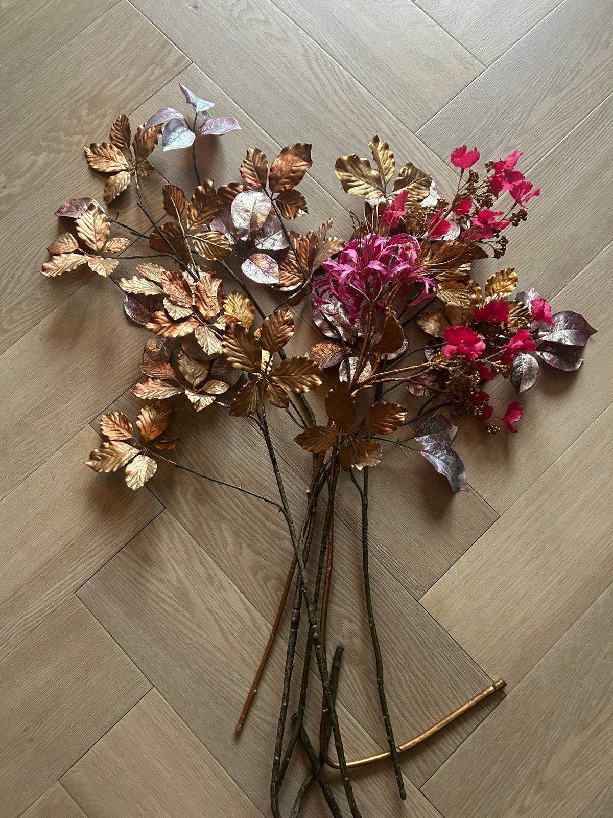 Silk-ka zijde bloemen, Silk-ka zijde takken, Silk-ka, Huis en Inrichting, Binnen, Roze, Ophalen of Verzenden, Zo goed als nieuw