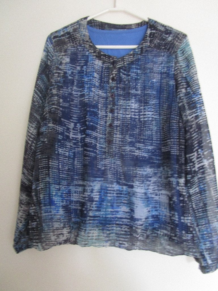 Witteveen blouse met binnenshirt maat 40 blauw, Kleding | Dames, Blouses en Tunieken, Maat 38/40 (M), Blauw, Ophalen of Verzenden