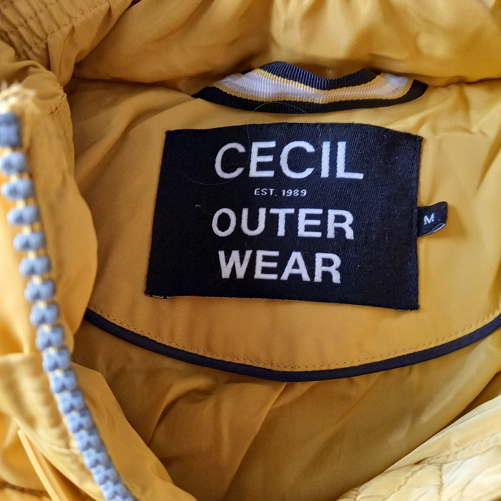 Cecil Gele Outdoor Jas Maat M, Maat 38/40 (M), Geel, Ophalen of Verzenden, Zo goed als nieuw