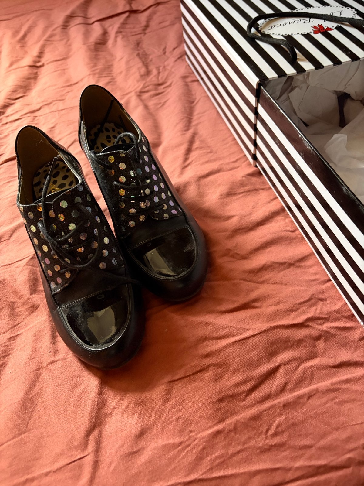 Lola Ramona schoenen maat 35 met reserve hakjes, Ophalen of Verzenden, Gedragen, Zwart, Schoenen met hoge hakken